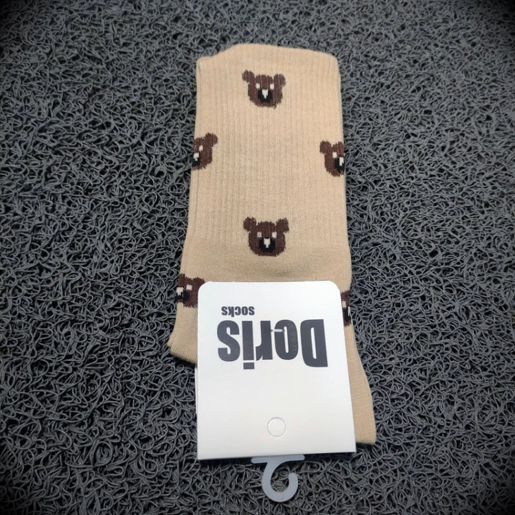 جوراب ساق دار نخی خرسی تک عددی(فری سایز)