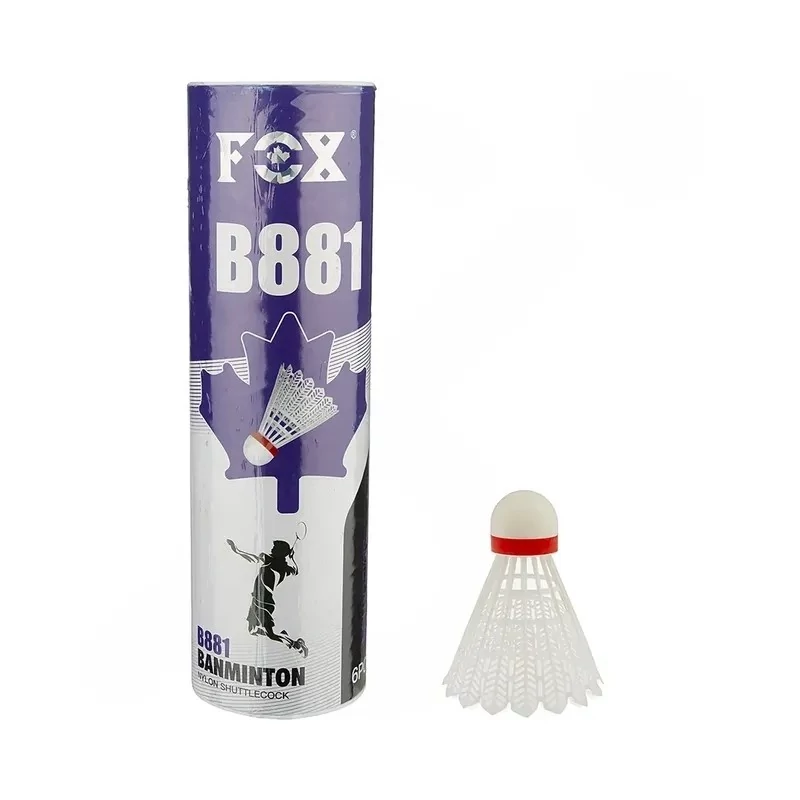 توپ بدمینتون پلاستیکی فوکس B881 سفید(بسته 6 عددی)