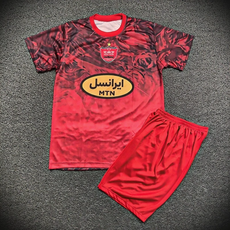 ست ورزشی مردانه پرسپولیس (کیت هواداری بدون اسم)
