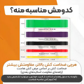 کش ورزشی پاورباند دولایه تراباند 22 میلیمتری مقاومت متوسط(زرد مشکی)