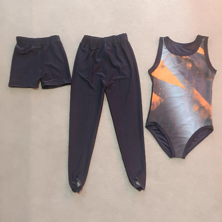 لباس ژیمناستیک 3 تکه پسرانه رنگ سرمه ای