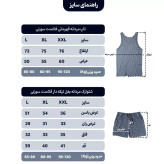 ست رکابی شلوارک سوزنی وایکینگ رنگ زرشکی