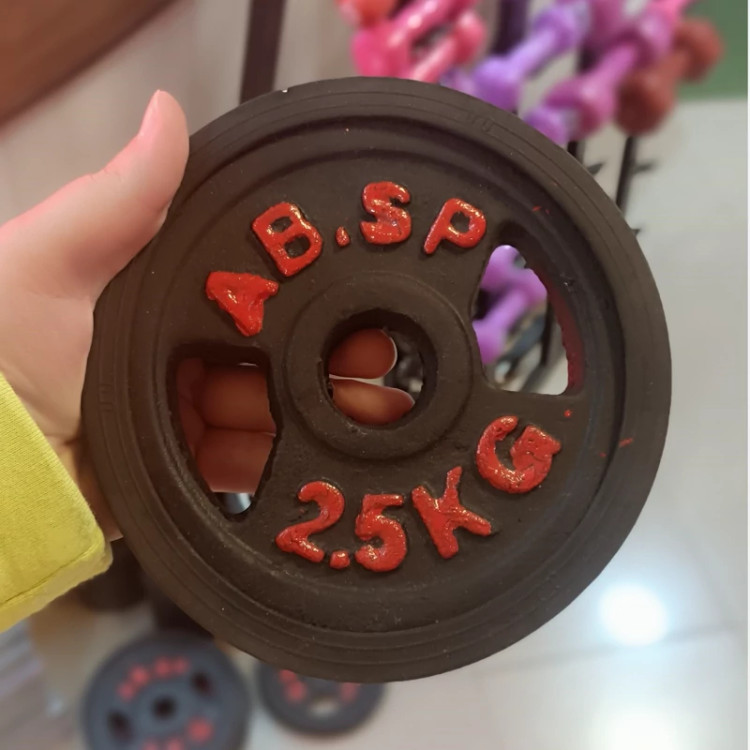 وزنه صفحه هالتر خانگی 2.5 کیلویی سوراخ 30mm (پس کرایه)