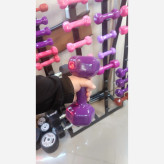 دمبل 5کیلویی روکشدار LINE رنگ مشکی (جفتی)(پس کرایه)